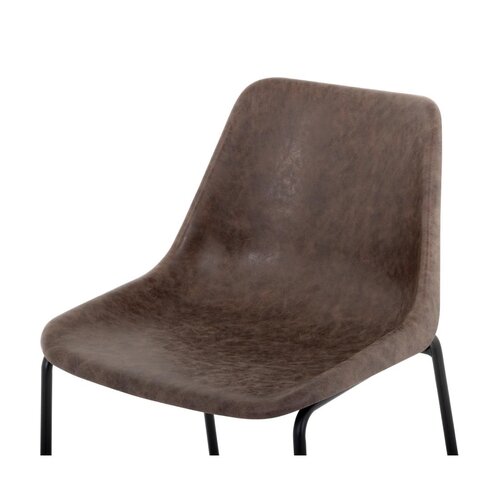 Bolero Krzesło z wysokim siedziskiem z siedziskiem o wysokości 1060 mm, do użytku wewnętrznego, Bolero Rodeo FB884, brązowe