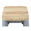 Bolero Taboret barowy z drewnianym siedziskiem 760 mm, Bolero Bistro GM638, szary (4 szt.)