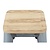 Bolero Taboret barowy z drewnianym siedziskiem 760 mm, Bolero Bistro GM638, szary (4 szt.)