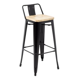 Bolero Wysokie krzesło barowe 900 mm, Bolero Bistro FB623, czarne (4 szt.) Bolero Wysokie krzesło barowe 900 mm, Bolero Bistro FB623, czarne (4 szt.)