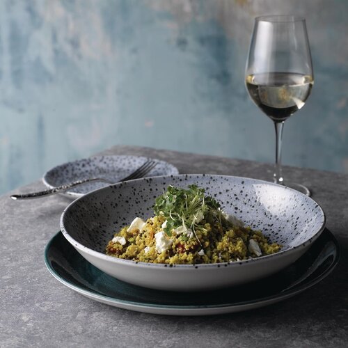 Churchill Miska z porcelany Ø248 mm, Churchill Stonecast Patina Rustic Teal FA592, zielona (12 szt.)