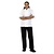 Whites Chefs Clothing Bluza z krótkim rękawem unisex Whites Chefs Clothing Boston SA823 rozmiar: L biała