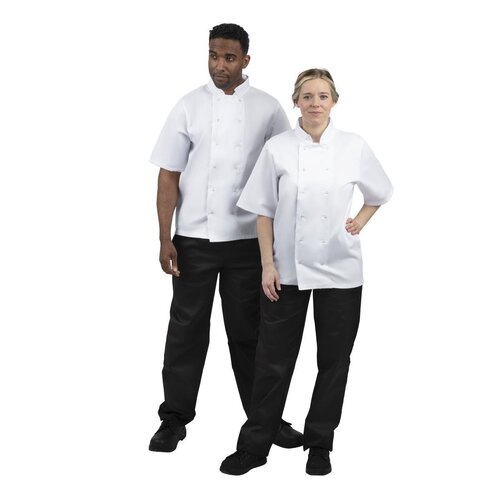 Whites Chefs Clothing Koszula kucharska z krótkim rękawem unisex Whites Chefs Clothing Boston SA821 rozmiar: 36 biała Whites Chefs Clothing Koszula kucharska z krótkim rękawem unisex Whites Chefs Clothing Boston SA821 rozmiar: 36 biała