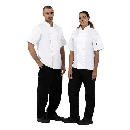 Whites Chefs Clothing Koszula kucharska z krótkim rękawem unisex Whites Chefs Clothing Boston SA821 rozmiar: 36 biała Whites Chefs Clothing Koszula kucharska z krótkim rękawem unisex Whites Chefs Clothing Boston SA821 rozmiar: 36 biała