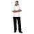 Whites Chefs Clothing Koszula kucharska z krótkim rękawem unisex Whites Chefs Clothing Boston SA821 rozmiar: 36 biała