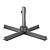 Bolero Parasol ogrodowy okrągły Ø3500x(h)2650 mm, Bolero Venice FU507, kremowy