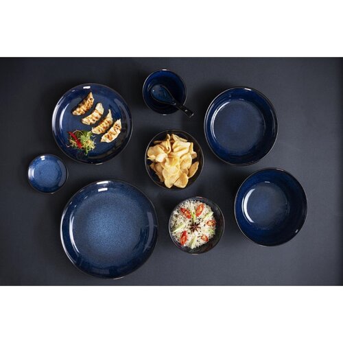 Olympia Talerz płytki 45 ml, Ø100 mm, z kamionki, okrągły, Olympia Luna Midnight Blue DZ777 (12 szt.) Olympia Talerz płytki 45 ml, Ø100 mm, z kamionki, okrągły, Olympia Luna Midnight Blue DZ777 (12 szt.)