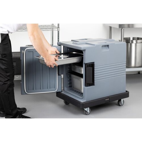 Vogue Wózek transportowy do pojemników termoizolacyjnych Vogue DX994, czarny