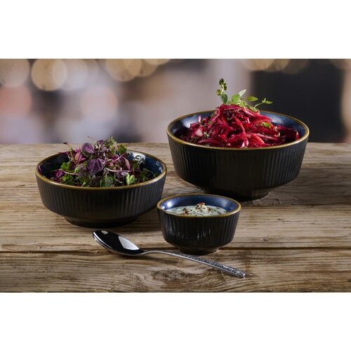 Churchill Miska z porcelany 255 ml, Ø115x(h)50 mm, Churchill Super Vitrified Tokyo Black DX848, niebieska (12 szt.) Churchill Miska z porcelany 255 ml, Ø115x(h)50 mm, Churchill Super Vitrified Tokyo Black DX848, niebieska (12 szt.)