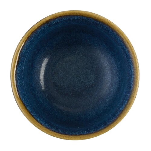 Churchill Miseczka do dipów z porcelany 57 ml, Churchill Tokyo Black DX850 niebieska (12 szt.)