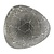 Churchill Talerz płytki 254 mm, z porcelany, trójkątny, Churchill Super Vitrified Kintsugi Reverse Quartz Black Lotus DX810 (12 szt.)