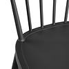 Bolero Krzesło z wysokim siedziskiem do użytku zewnętrznego i wewnętrznego, Bolero Windsor DX688, czarne (2 szt.)