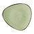 Churchill Talerz płytki 265 mm, z porcelany, trójkątny, Churchill Stonecast Sage Green DX011 (12 szt.)