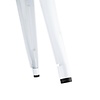 Bolero Niski taboret barowy z drewnianym siedziskiem 450 mm, Bolero Bistro DW738, biały (4 szt.)
