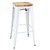 Bolero Taboret barowy z drewnianym siedziskiem 760 mm, Bolero Bistro DW739, biały (4 szt.)