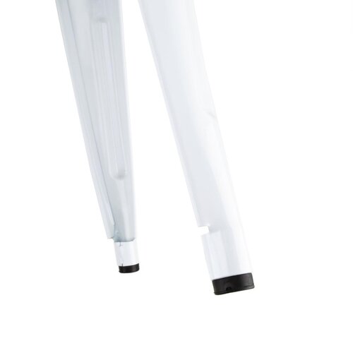 Bolero Taboret barowy z drewnianym siedziskiem 760 mm, Bolero Bistro DW739, biały (4 szt.)