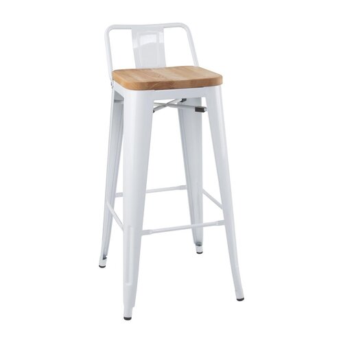 Bolero Wysokie krzesło barowe 900 mm, Bolero Bistro FB625, białe (4 szt.) Bolero Wysokie krzesło barowe 900 mm, Bolero Bistro FB625, białe (4 szt.)