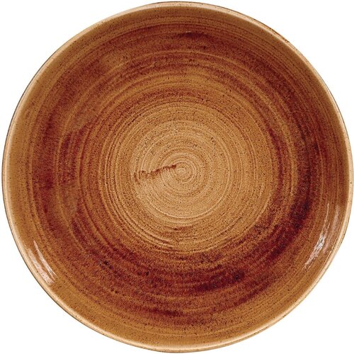 Churchill Miska z porcelany Ø248 mm, Churchill Stonecast Patina Vintage Copper DR664, brązowa (12 szt.)