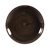 Churchill Talerz płytki Ø165 mm, z porcelany, okrągły, Churchill Stonecast Patina Black DR653 (12 szt.)
