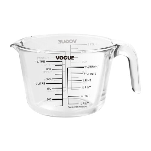 Vogue Dzbanek z miarką 1L, 158 ze szkła, Vogue DP117 Vogue Dzbanek z miarką 1L, 158 ze szkła, Vogue DP117