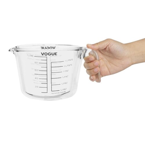 Vogue Dzbanek z miarką 1L, 158 ze szkła, Vogue DP117 Vogue Dzbanek z miarką 1L, 158 ze szkła, Vogue DP117