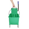 Jantex Wózek do mopa z wyciskaczem 30L, 376x579x(h)400 mm, Jantex FW867 zieloy