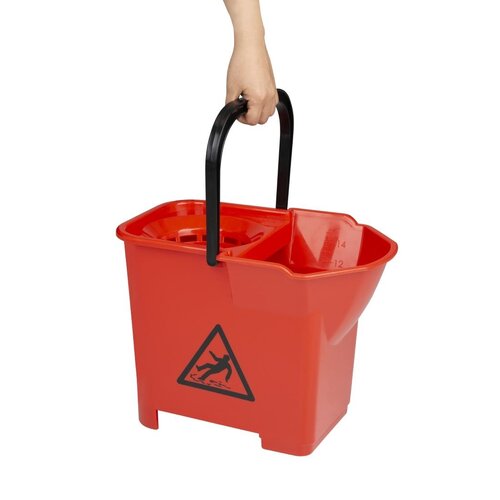 Jantex Wiadro do mopa 16L, 395x285x(h)300 mm, Jantex S222 czerwone Jantex Wiadro do mopa 16L, 395x285x(h)300 mm, Jantex S222 czerwone