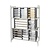Cambro Regał gastronomiczny z prowadnicami na GN i 2 półkami gretingowymi 626x525x(h)1200 mm, Cambro Universeel FU687