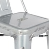 Bolero Wysokie krzesło barowe 942 mm, Bolero Bistro DL877, szare (4 szt.)