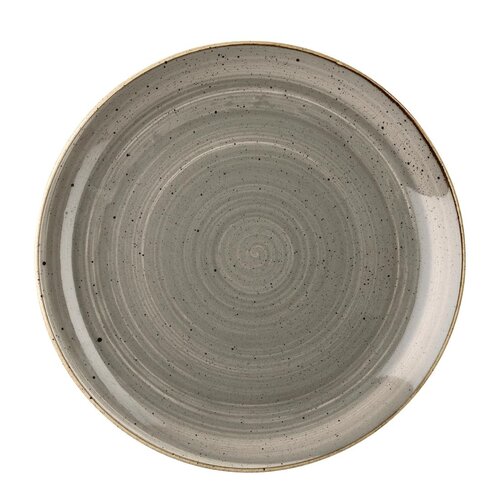 Churchill Talerz płytki Ø260 mm, z porcelany, okrągły, Churchill Stonecast Grey DK553 (12 szt.)