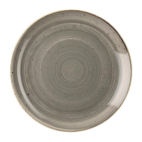 Churchill Talerz płytki Ø165 mm, z porcelany, okrągły, Churchill Stonecast Grey DK555 (12 szt.)
