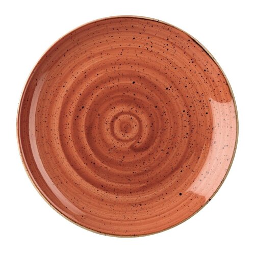 Churchill Talerz płytki Ø200 mm, z porcelany, okrągły, Churchill Stonecast Spiced Orange DK537 (12 szt.)