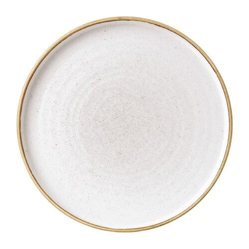Churchill Talerz płytki z wysokim rantem Ø260 mm, z porcelany, okrągły, Churchill Stonecast Barley White FC161 (6 szt.)