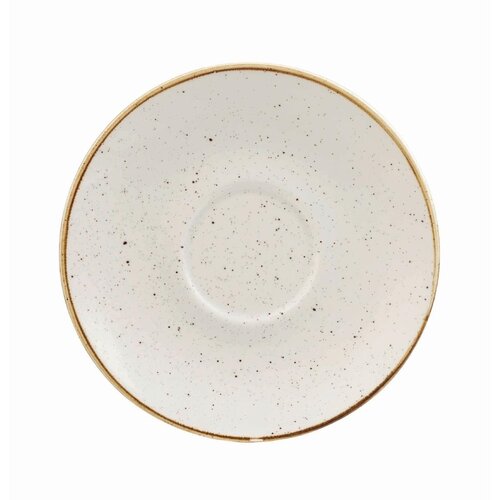 Churchill Spodek do cappuccino Ø156 mm z porcelany, Churchill Stonecast Barley White DK533, biały (12 szt.)