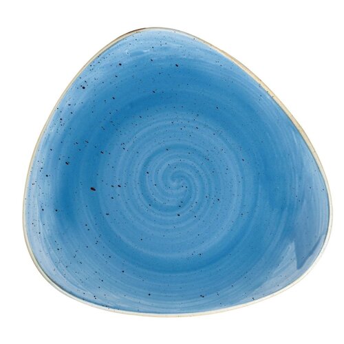 Churchill Talerz płytki 192 mm, z porcelany, trójkątny, Churchill Stonecast Cornflower Blue DF771 (12 szt.)