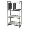 Cambro Regał gastronomiczny z prowadnicami na GN i 2 półkami gretingowymi 546x525x(h)1210 mm, Cambro Universeel FU685