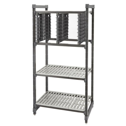 Cambro Regał gastronomiczny z prowadnicami na GN i 2 półkami gretingowymi 552x515x(h)630 mm, Cambro Universeel FU686 Cambro Regał gastronomiczny z prowadnicami na GN i 2 półkami gretingowymi 552x515x(h)630 mm, Cambro Universeel FU686
