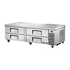 TRUE Niski stół chłodniczy z 4 szufladami 1/1 GN, od 0 do 3°C, True CX126, 816x1839x(h)645 mm, agregat boczny