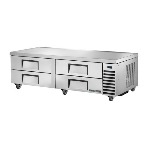 TRUE Niski stół chłodniczy z 4 szufladami 1/1 GN, od 0 do 3°C, True CX126, 816x1839x(h)645 mm, agregat boczny TRUE Niski stół chłodniczy z 4 szufladami 1/1 GN, od 0 do 3°C, True CX126, 816x1839x(h)645 mm, agregat boczny