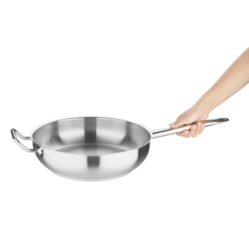 Vogue Patelnia uniwersalna ze stali nierdzewnej 5 L, Ø300 mm, Vogue FB699 Vogue Patelnia uniwersalna ze stali nierdzewnej 5 L, Ø300 mm, Vogue FB699