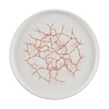Churchill Talerz płytki Ø220 mm, z porcelany, okrągły, Churchill Studio Prints Kintsugi Coral CX688 (6 szt.)