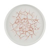Churchill Talerz płytki Ø260 mm, z porcelany, okrągły, Churchill Studio Prints Kintsugi Coral CX689 (6 szt.)