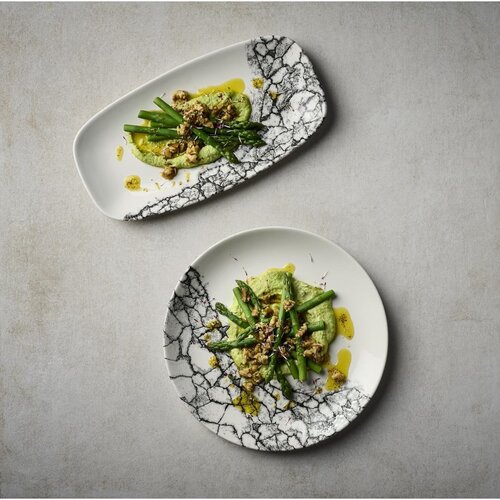 Churchill Talerz płytki Ø165 mm, z porcelany, okrągły, Churchill Kintsugi Accents Quartz Black Evolve CU667 (12 szt.) Churchill Talerz płytki Ø165 mm, z porcelany, okrągły, Churchill Kintsugi Accents Quartz Black Evolve CU667 (12 szt.)