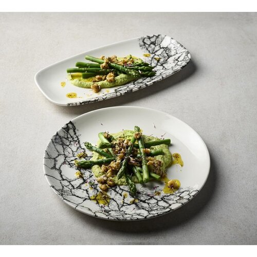 Churchill Talerz płytki Ø260 mm, z porcelany, okrągły, Churchill Kintsugi Accents Quartz Black Evolve CU665 (12 szt.) Churchill Talerz płytki Ø260 mm, z porcelany, okrągły, Churchill Kintsugi Accents Quartz Black Evolve CU665 (12 szt.)