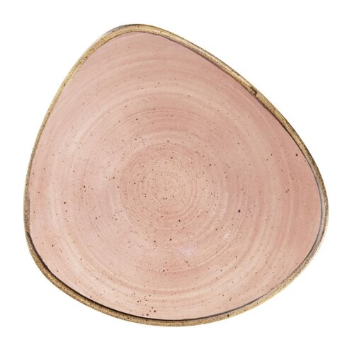 Churchill Miska trójkątna z porcelany 229 mm, Churchill Stonecast Raw Terracotta CU659, różowa (12 szt.)