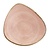 Churchill Miska trójkątna z porcelany 229 mm, Churchill Stonecast Raw Terracotta CU659, różowa (12 szt.)