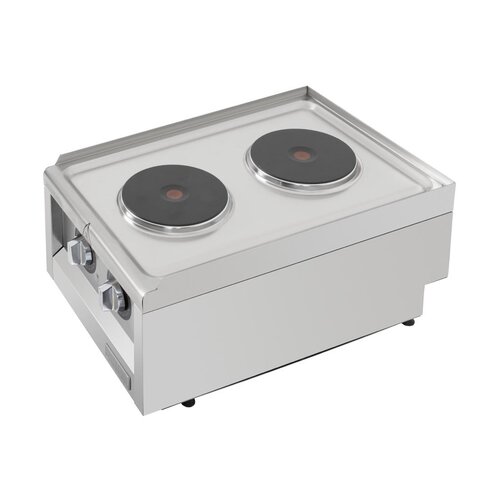 Buffalo Kuchnia elektryczna z 2 polami grzewczymi, nablatowa, 3.5kW, do 450°C, 230V, Buffalo CU472