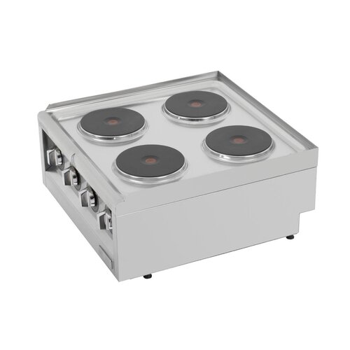 Buffalo Kuchnia elektryczna z 4 polami grzewczymi, nablatowa, 7kW, do 450°C, 400V, Buffalo CU471