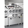 Buffalo Kuchnia elektryczna z 4 polami grzewczymi, nablatowa, 7kW, do 450°C, 400V, Buffalo CU471