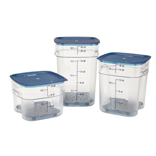Cambro Pokrywka do pojemnika na żywność 261x261 mm, Cambro FreshPro CU146, niebieska Cambro Pokrywka do pojemnika na żywność 261x261 mm, Cambro FreshPro CU146, niebieska